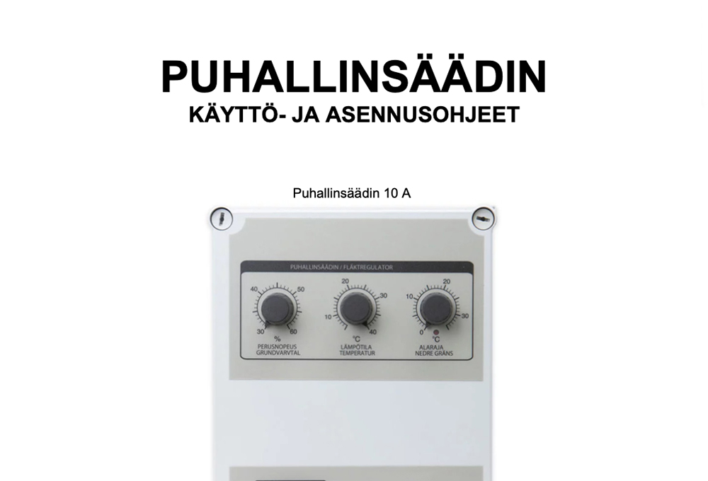 IMU 10P puhallinsäädin artikkelikuva